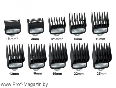 Набор насадок Premium к машинкам Wahl 10шт