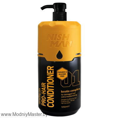 Профессиональный кондиционер для волос Nishman Keratin Complex 1250мл 