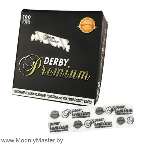 Односторонние лезвия DERBY PROFESSIONAL PREMIUM 100шт